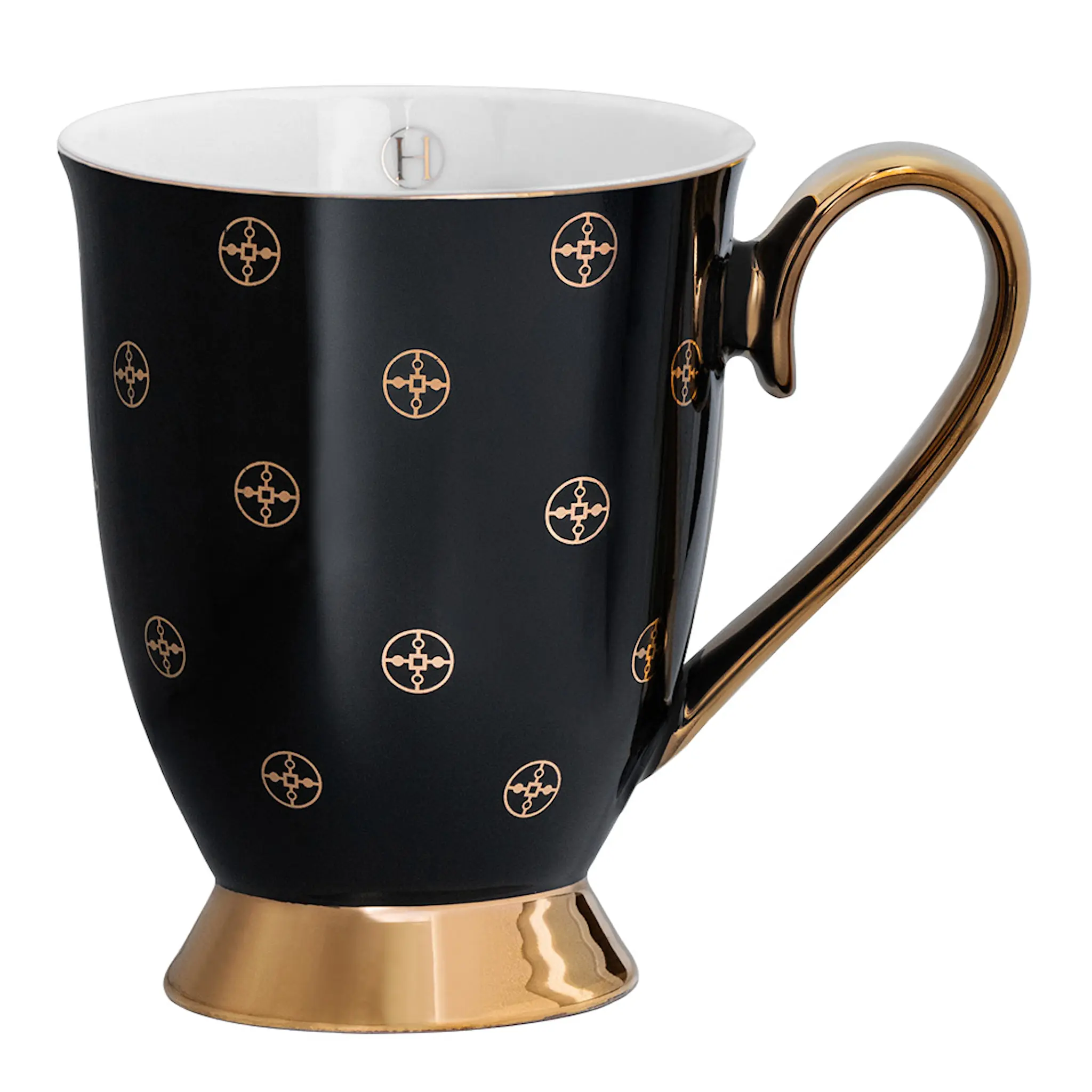 Hilke Anima Gemella Nero Mugg 28 cl Svart/Guld