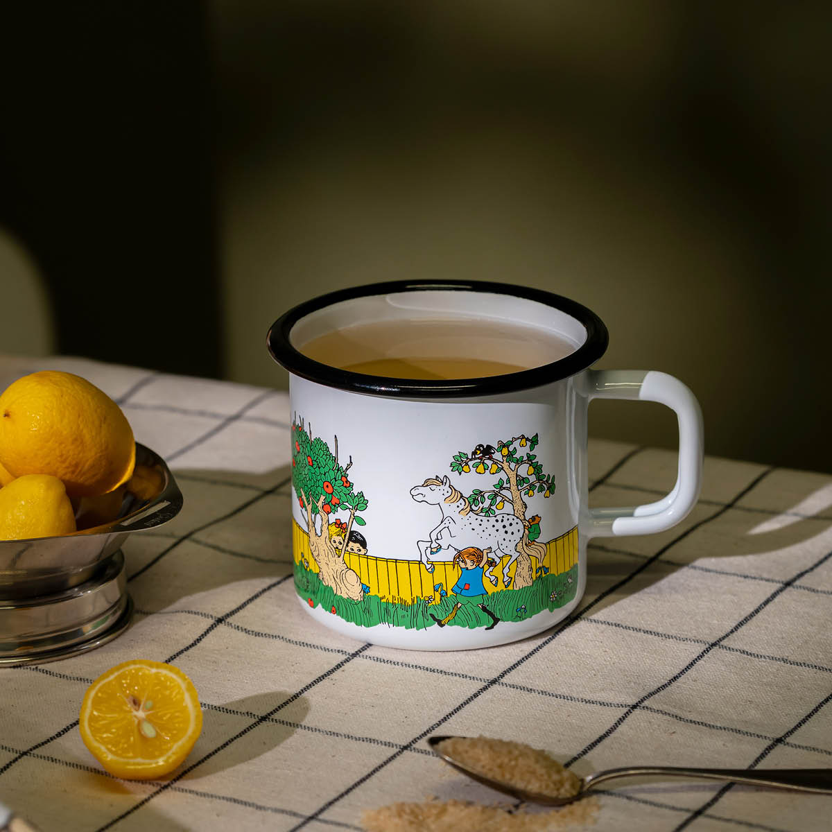 Muurla Pippi emaljmugg  37 cl Vägen hem