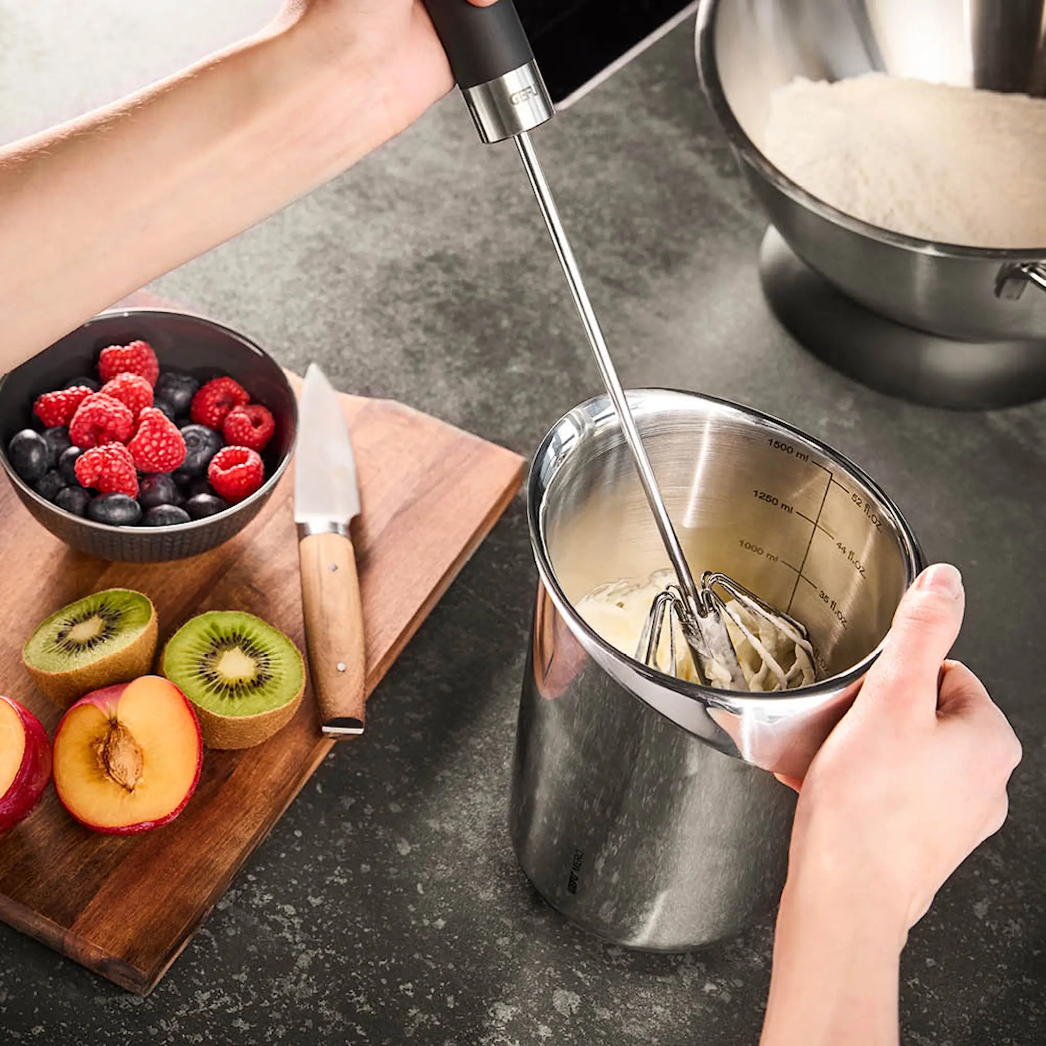 Gefu Mero bunke 1,5 L stål