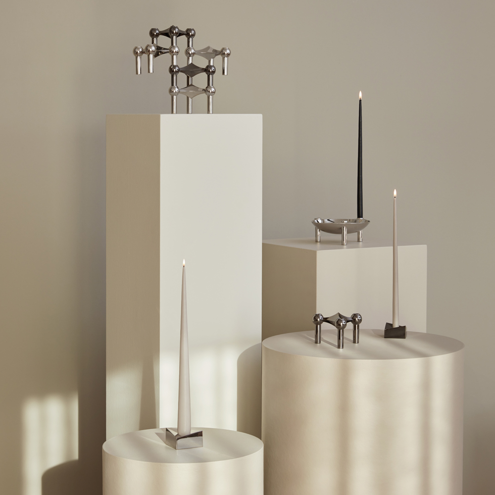 Stoff Nagel Stoff Nagel Reflect ljusstake stor 3,2x5,5 cm Krom