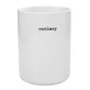 Bestickhållare 11x19 cm vit