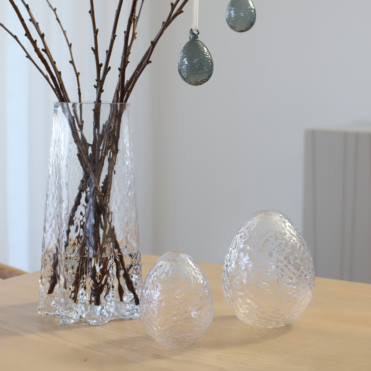 Cooee Gry stående påskägg 12 cm klar