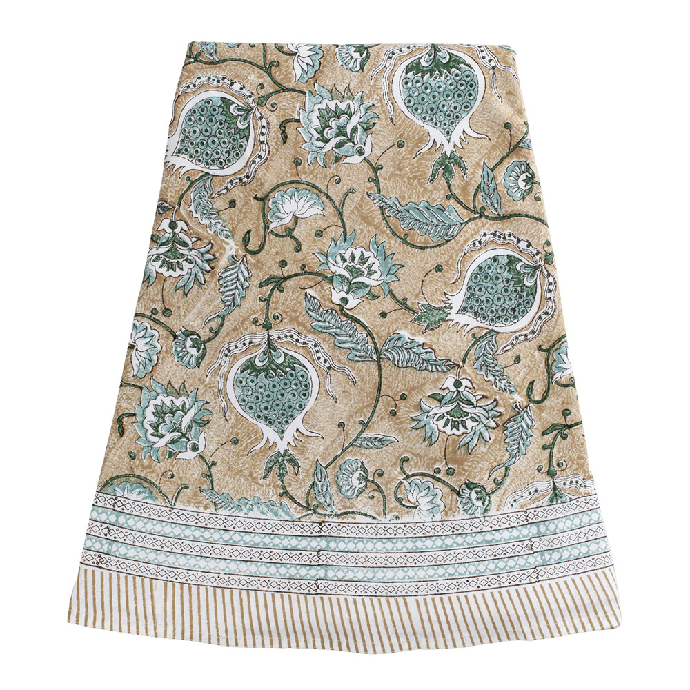 Chamois Pomegranate rund duk 220 cm beige