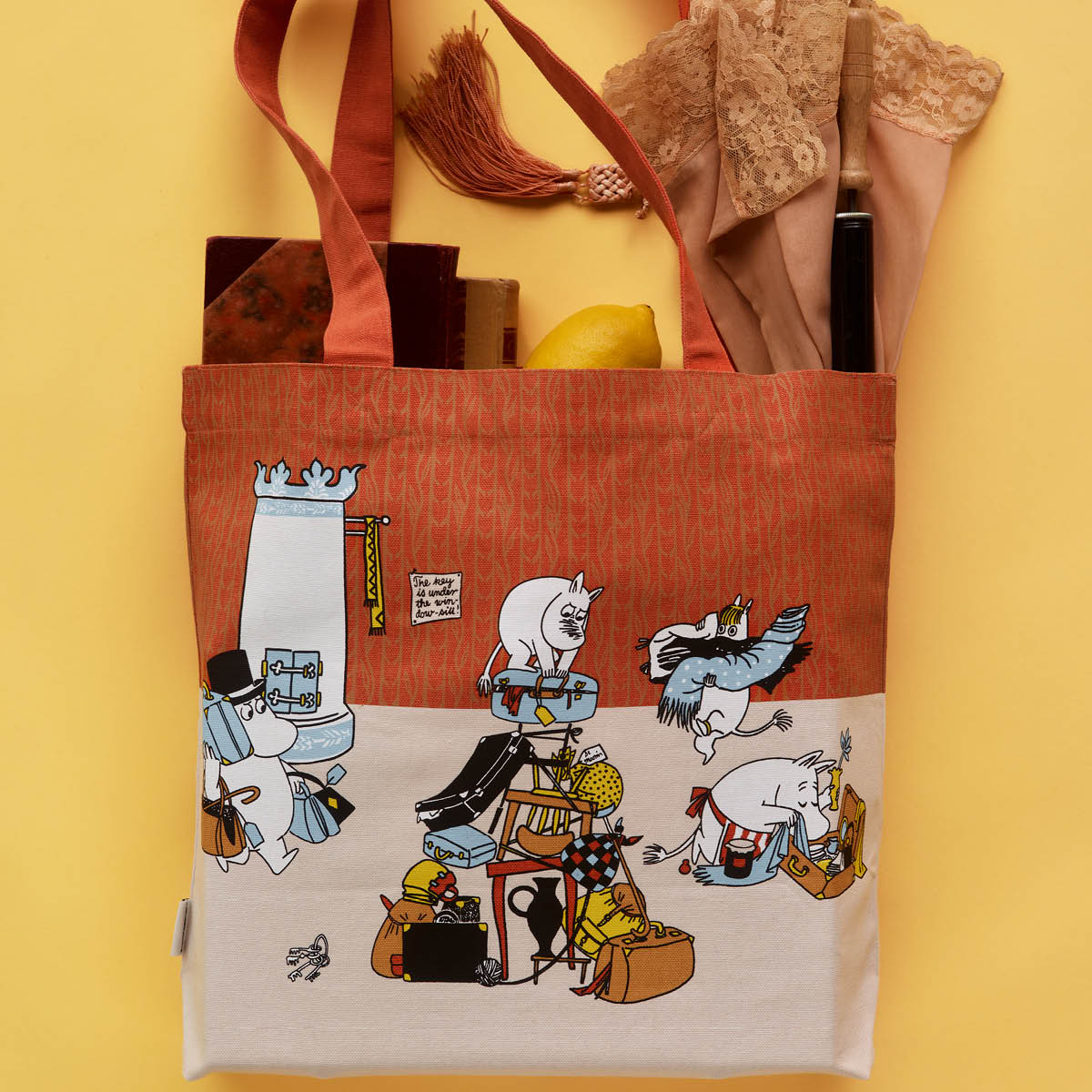 Moomin Arabia Mumin tygpåse 45x35 cm Redo för semester