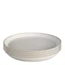 Kiln tallrik 26 cm 4-pack beige/vit