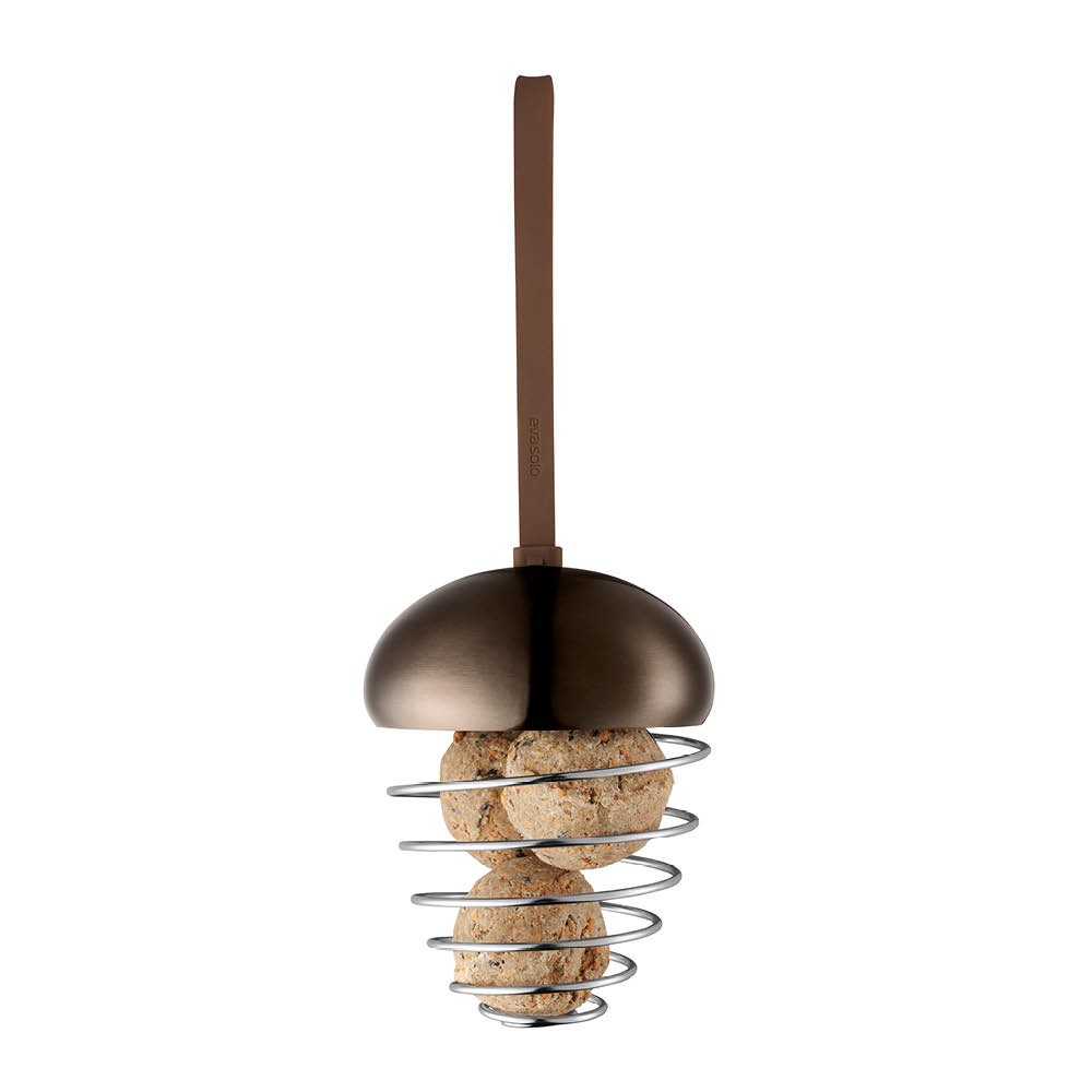 Eva Trio Ornament Lintulauta tammeterho 15 cm Ruskea