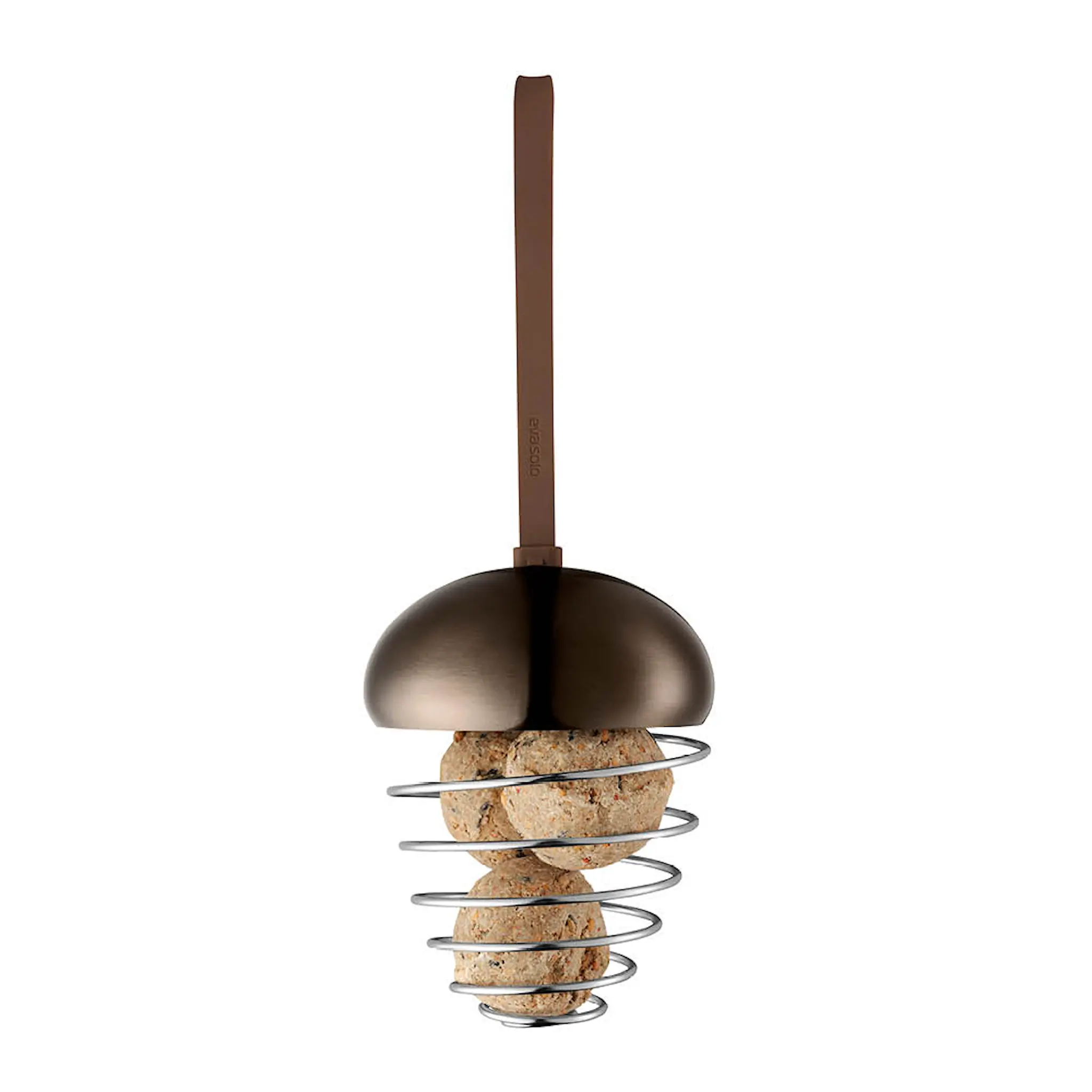 Eva Trio Ornament Lintulauta tammeterho 15 cm Ruskea