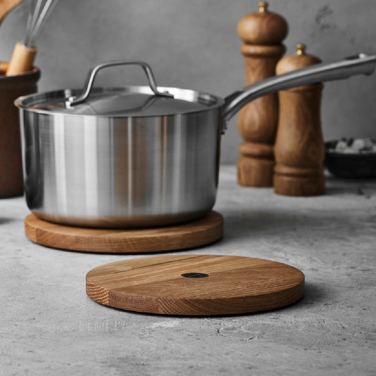 Pillivuyt Gourmet Douron gryteunderlag 20 cm eik