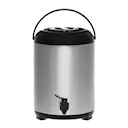 Termos med kran 10 L stål/svart