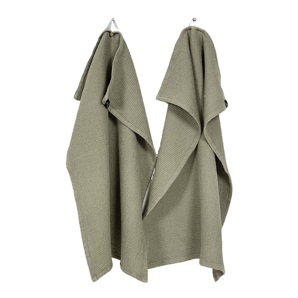 Hetty kökshandduk bomull/linne 50x70 cm 2-pack sage