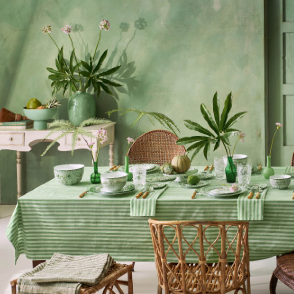 Pip Studio Lily & Lotus Moon Delight assiett 17 cm grön