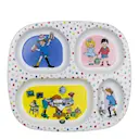 Pippi tallrik med 4 fack Födelsedag