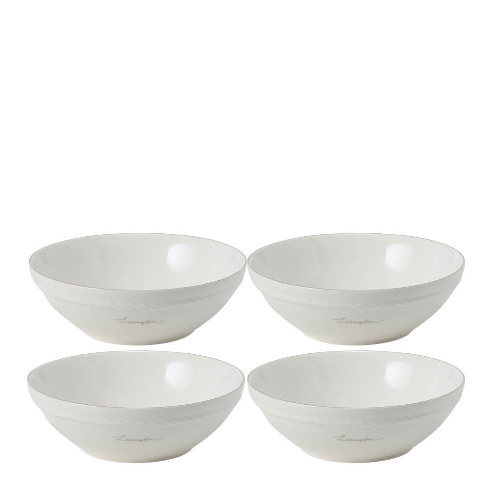 Lexington - Icons Kulho 15,5 cm 4 kpl Valkoinen/Beige
