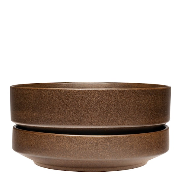 SN låg blomkruka 22 cm matt brun