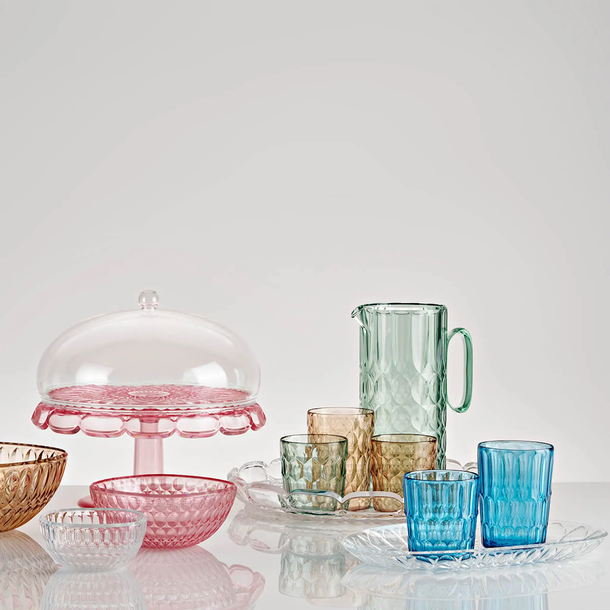 Guzzini Vanity tumbler hög 48 cl bioplast Mönster 2 Sea blue