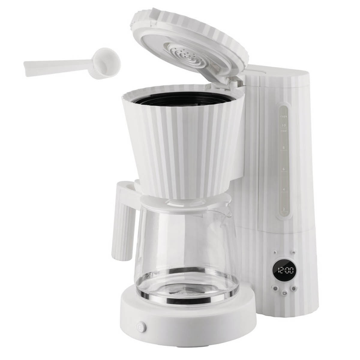 Alessi Plissé Kahvinkeitin 1,5 L MDL14 Valkoinen