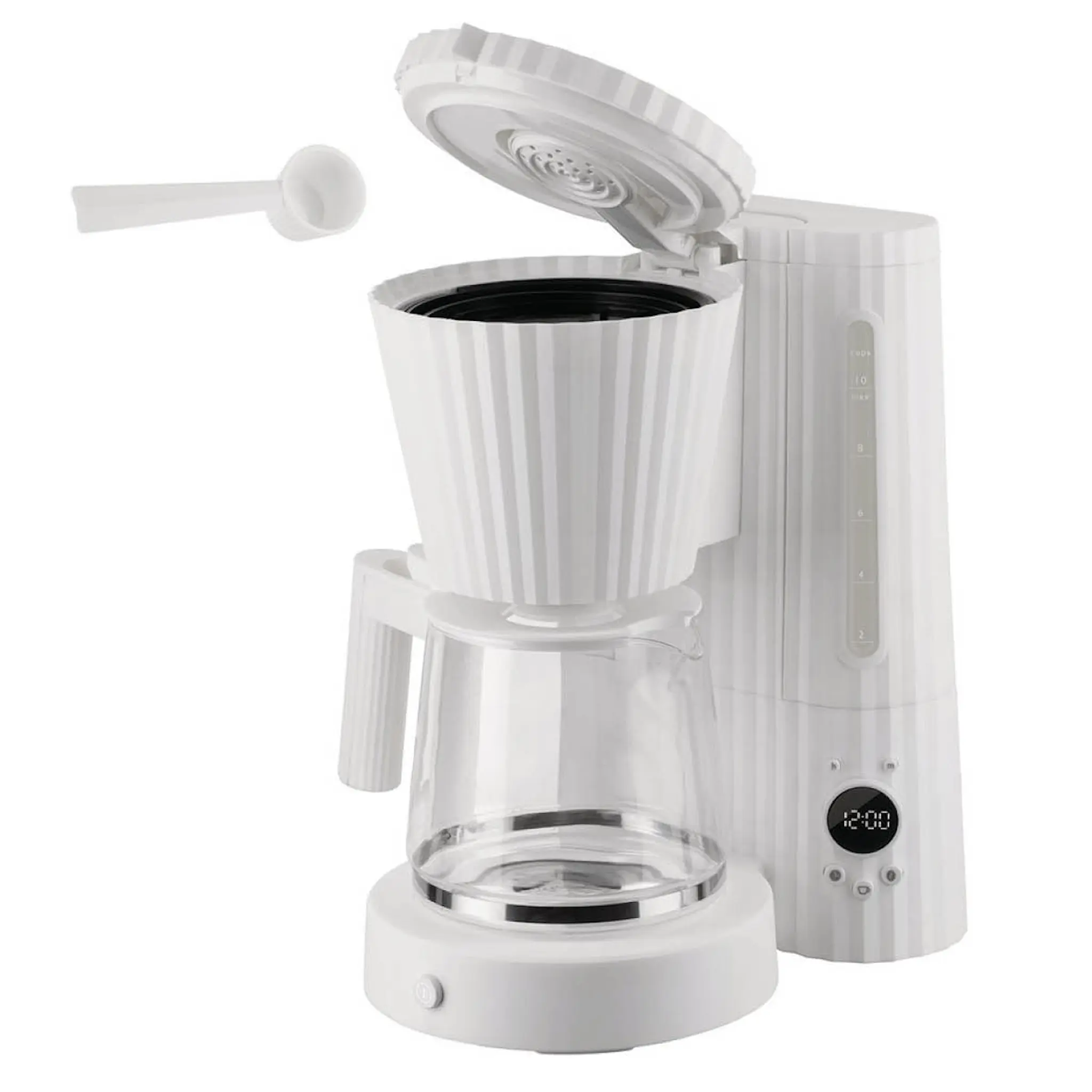 Alessi Plissé Kahvinkeitin 1,5 L MDL14 Valkoinen