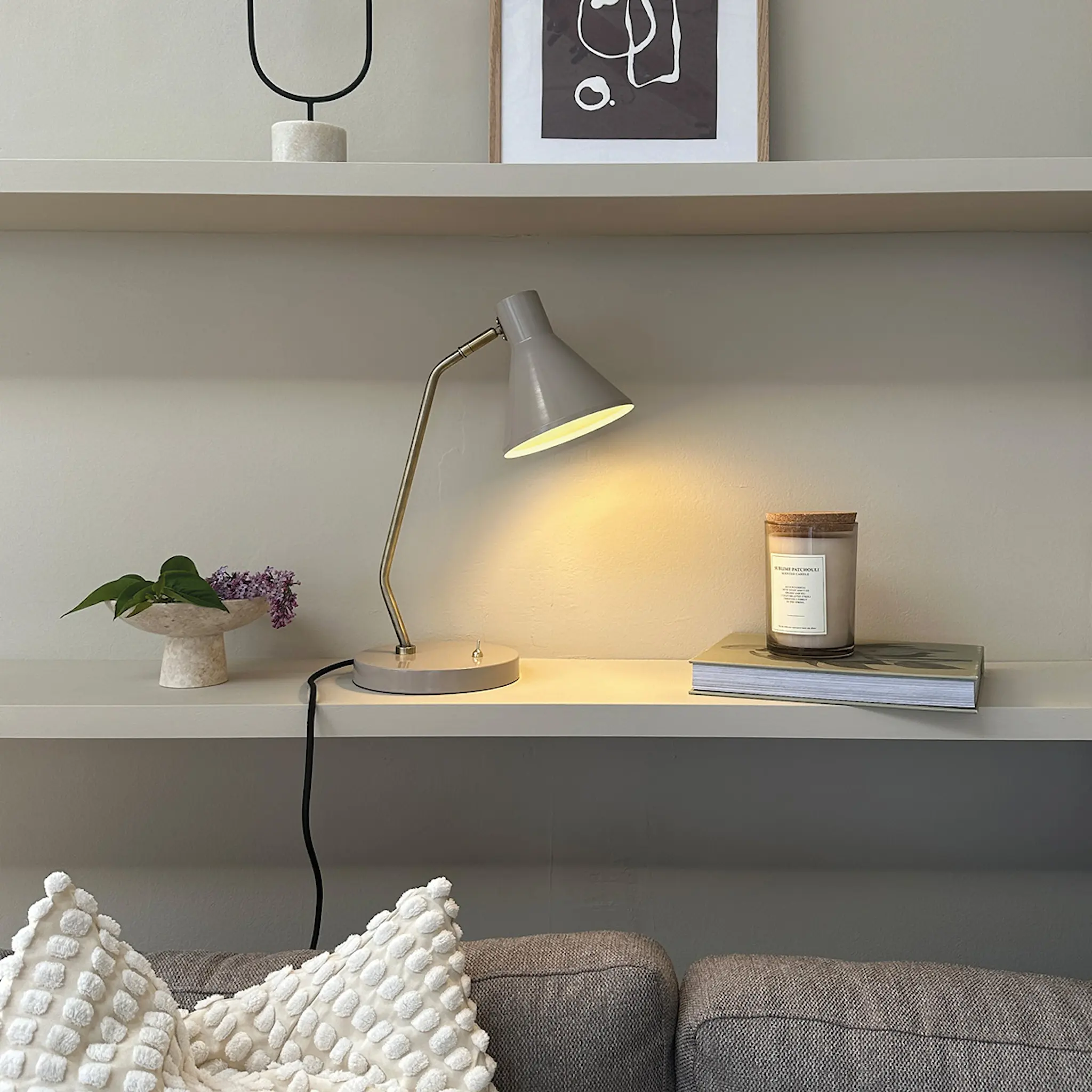 Dyberg Larsen Sleep bordslampa 43,3 cm beige