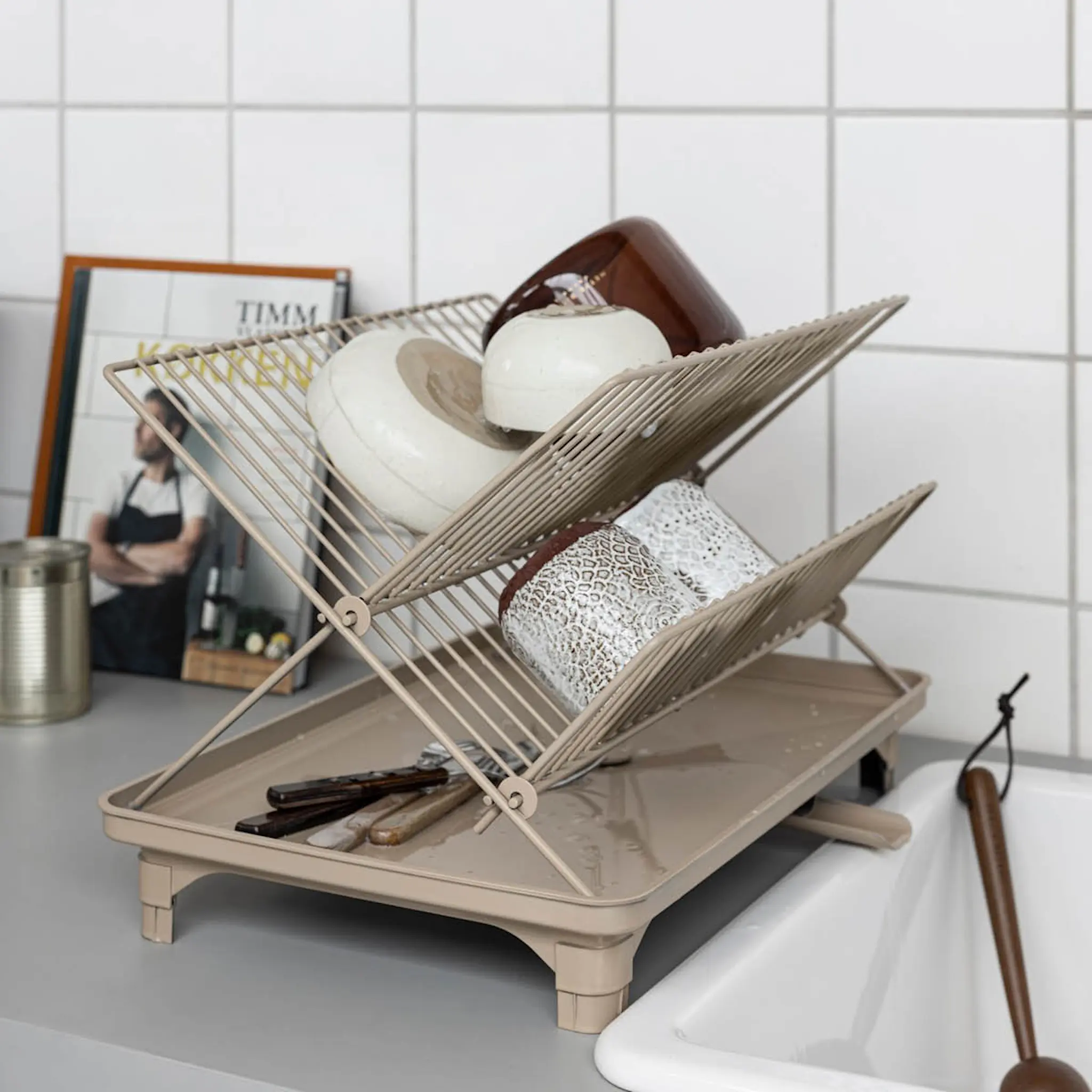 Mette Ditmer Dry-it diskställ 42x29x32 cm sand