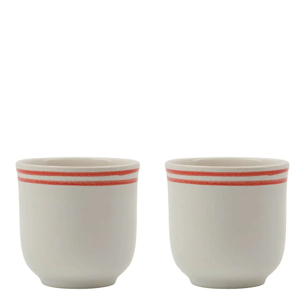 Bistro Muki 30 cl 2 kpl Punainen/Valkoinen