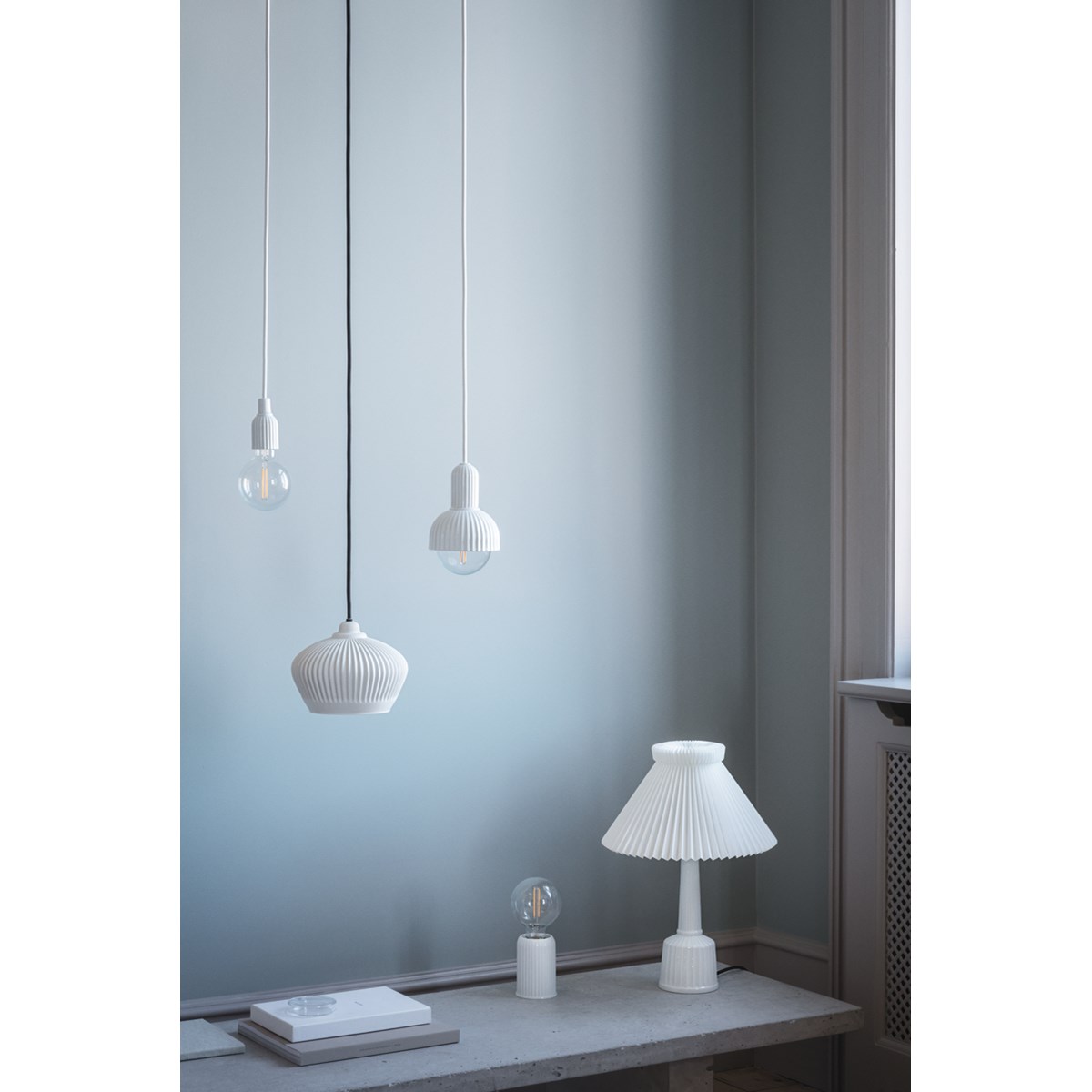 Lyngby Porcelæn Fitting #02 h15 cm hvit