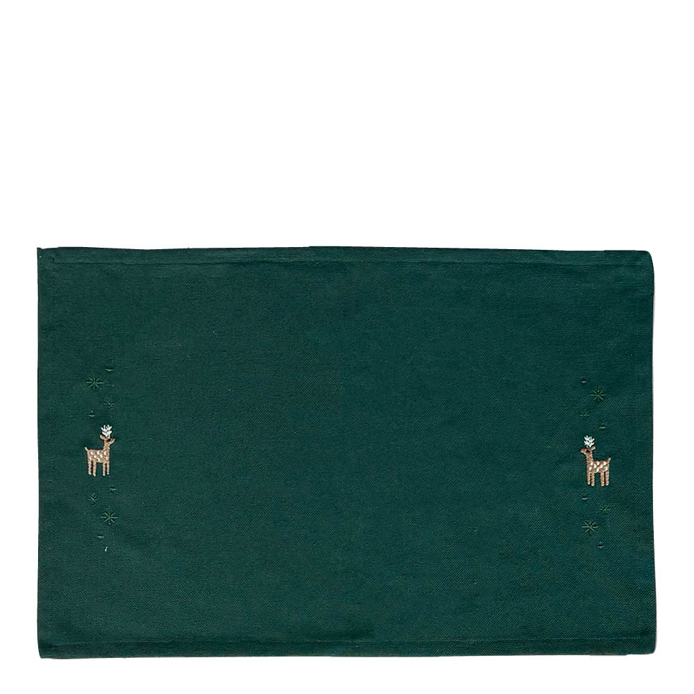 Juna Christmas Fable Pöytätabletti porot 49x32 cm Vihreä