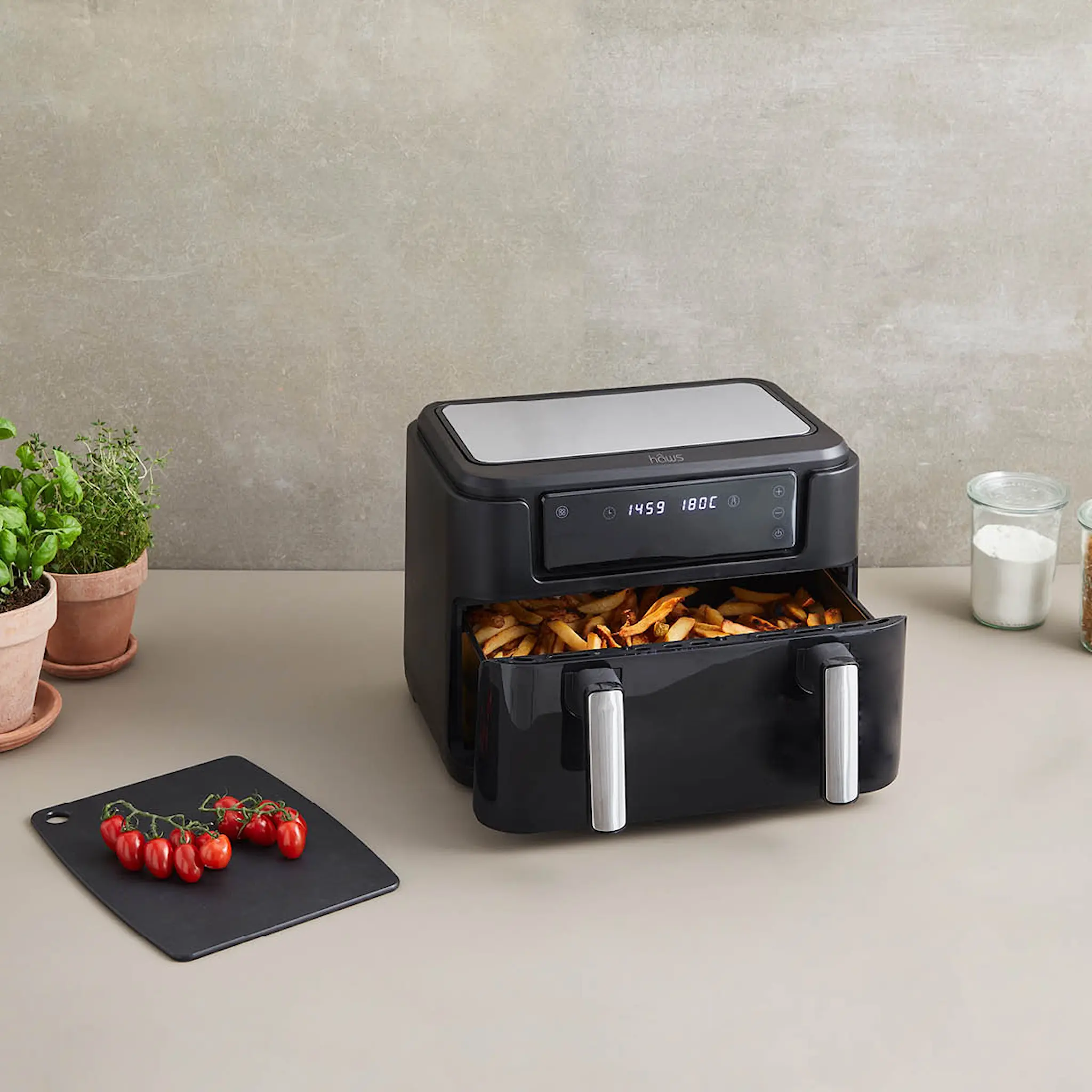 Haws Airfryer 10 L 2400W med avdelare och beläggning