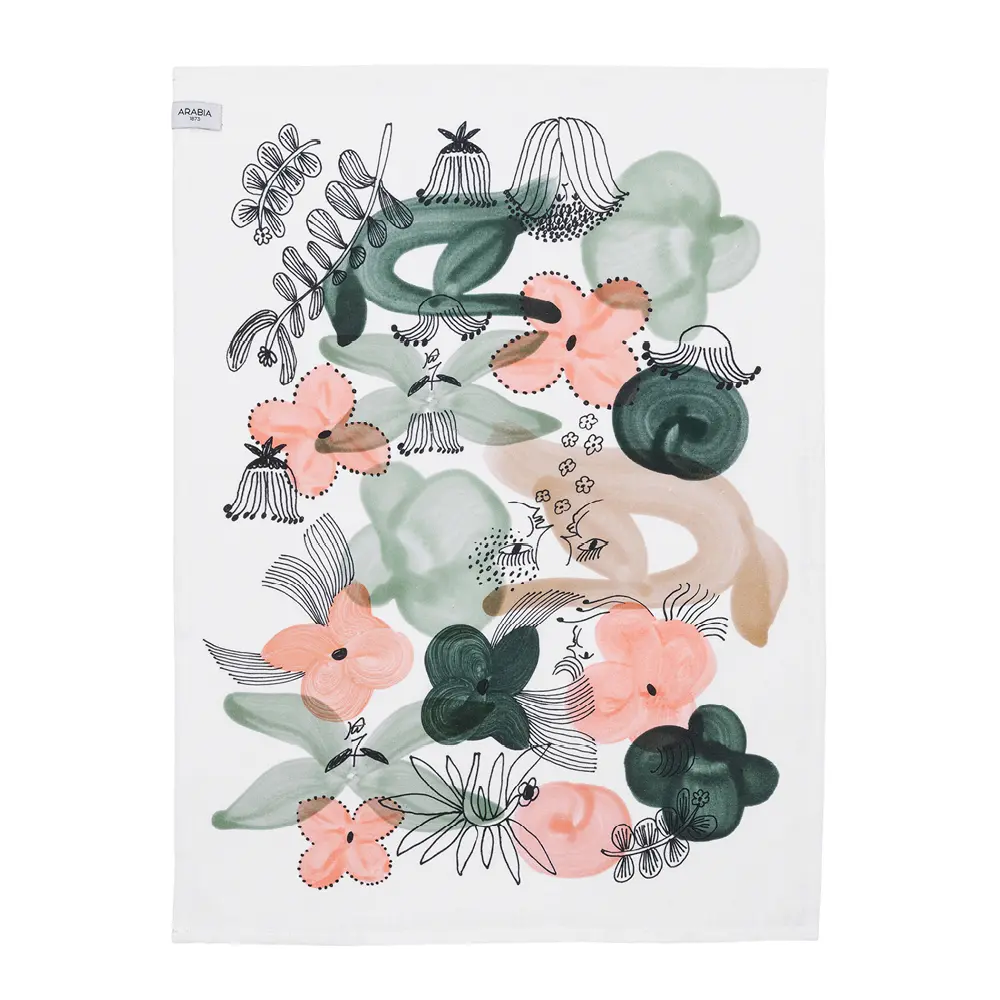 Kukkamaa Keittiöpyyhe 50x70 cm Vihreä