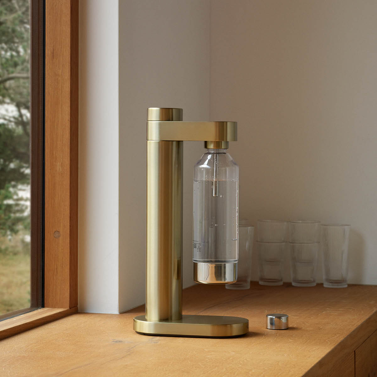 Stelton Brus Kolsyremaskin Borstad Mässing