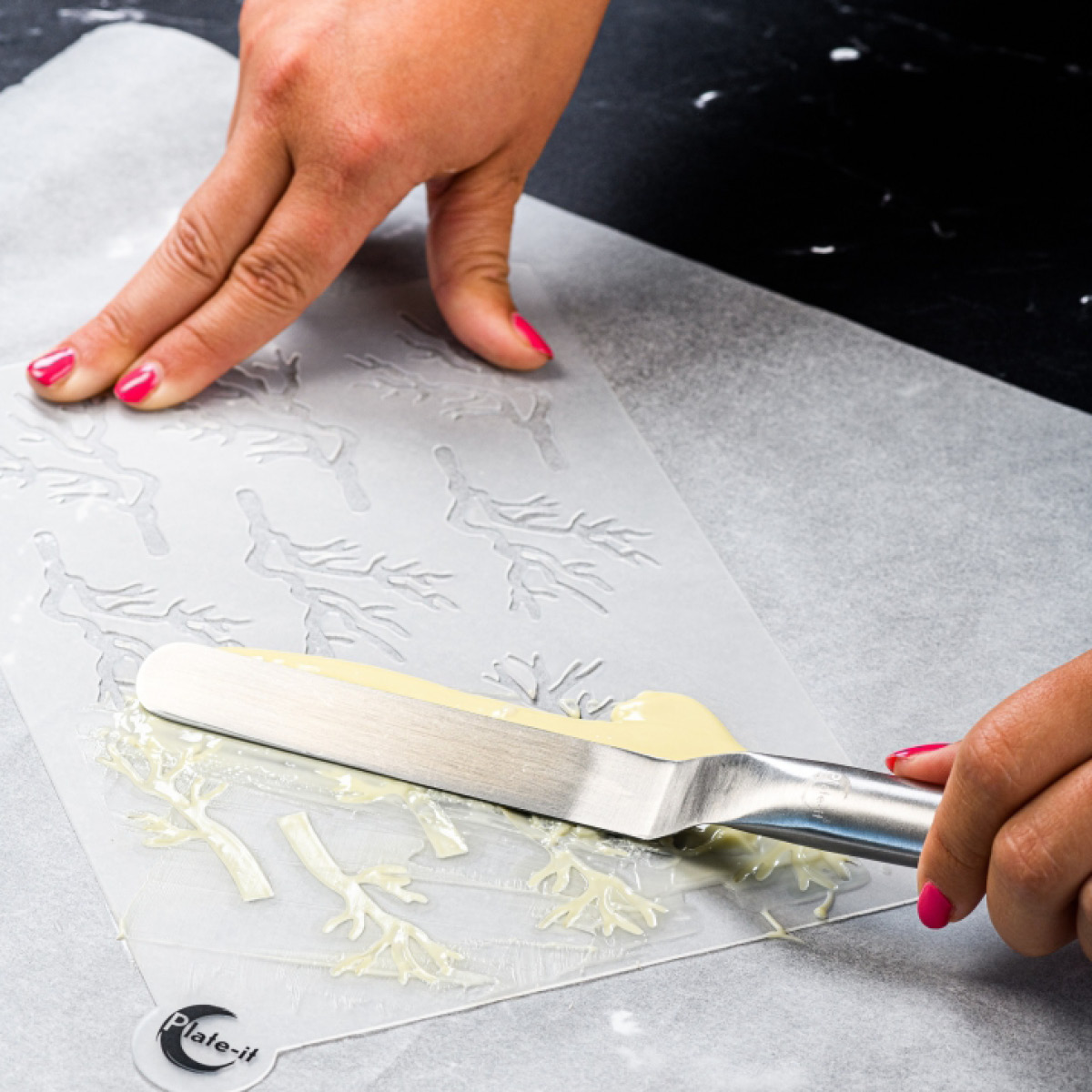 Plate It Formar i silikon 3 delar Wood