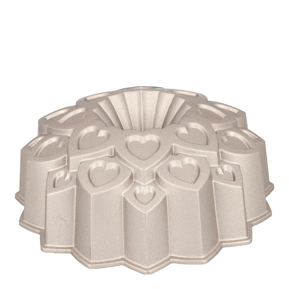 Birkmann Contoura bakeform love 29 cm sølv