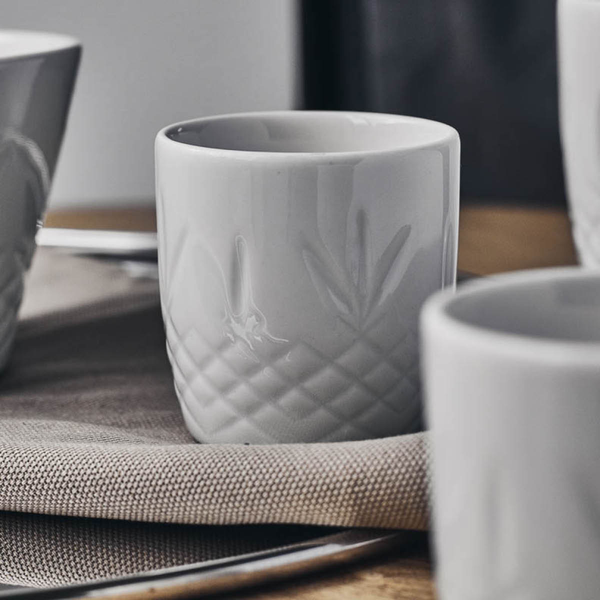 Frederik Bagger Crispy Porcelain mini kopp 9,5 cl 2 stk hvit