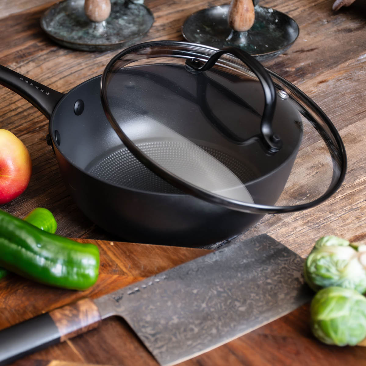 Satake Sautépanna gjutjärn med Honeycomb keramisk beläggning 20 cm