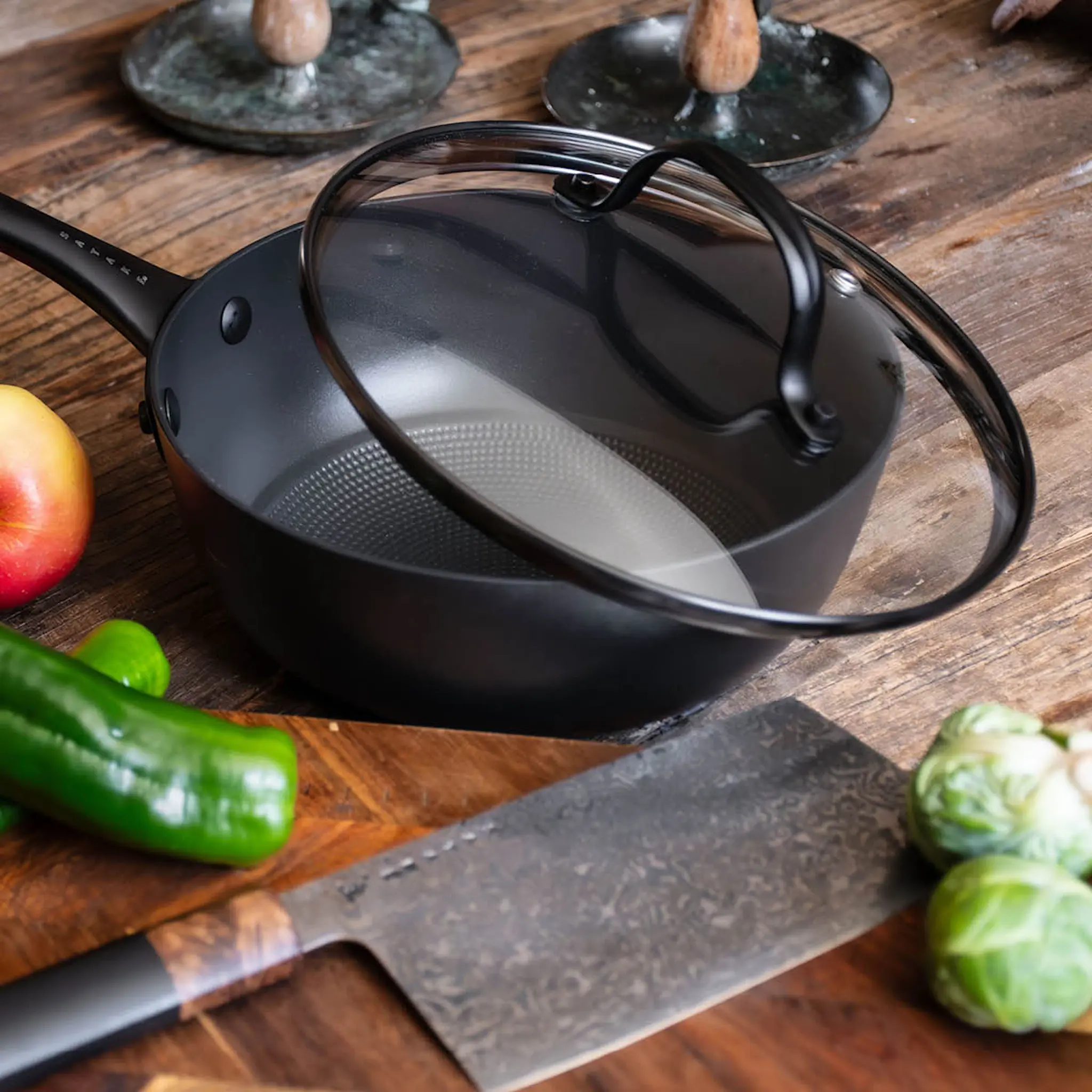 Satake Sautépanna gjutjärn med Honeycomb keramisk beläggning 20 cm