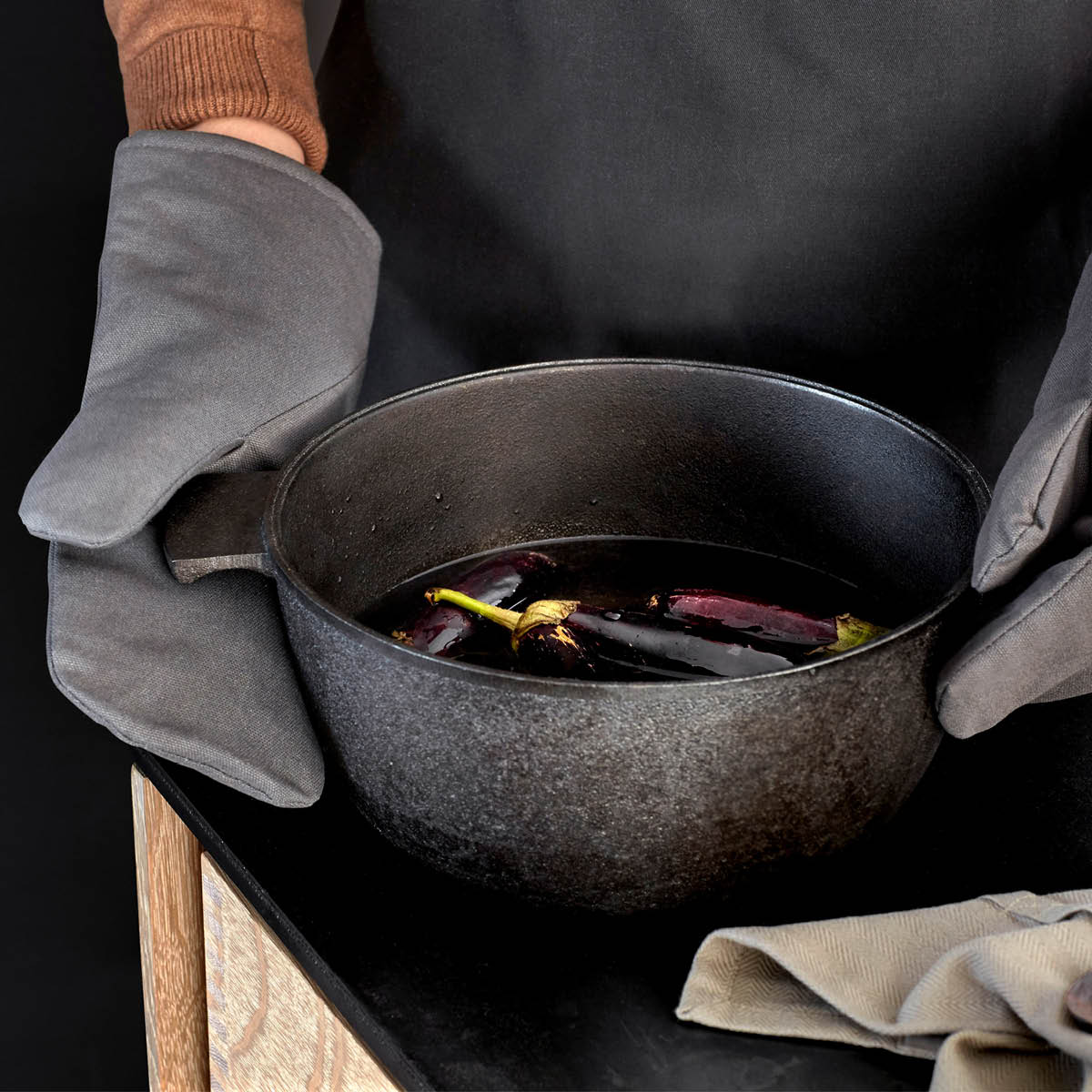 The Organic Company Uunikinnas 15x31 cm 2 kpl Dark grey