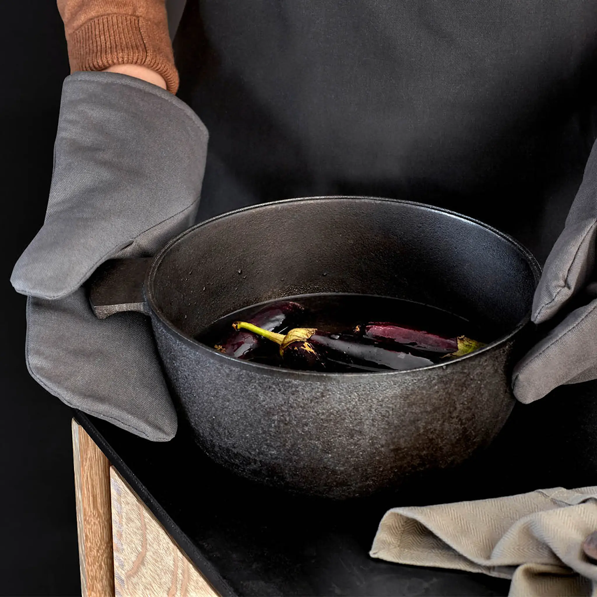 The Organic Company Uunikinnas 15x31 cm 2 kpl Dark grey