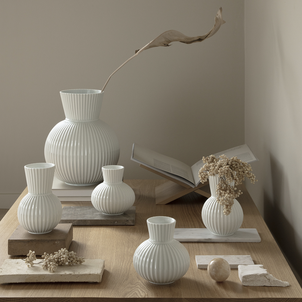 Lyngby Porcelæn Lyngby Tura Vas 18 cm Vit