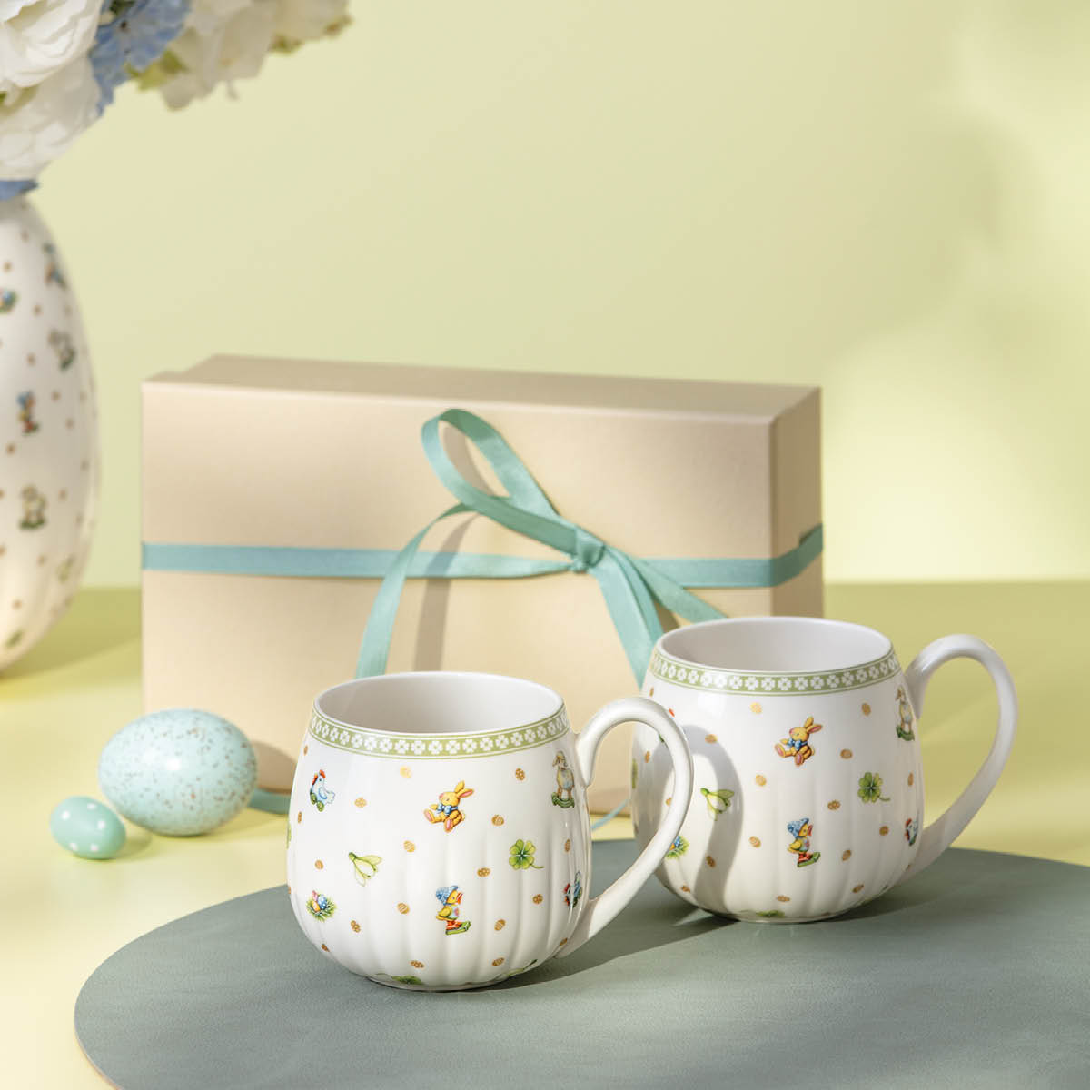 Villeroy & Boch Easter Delight mugg 36 cl 2-pack vit