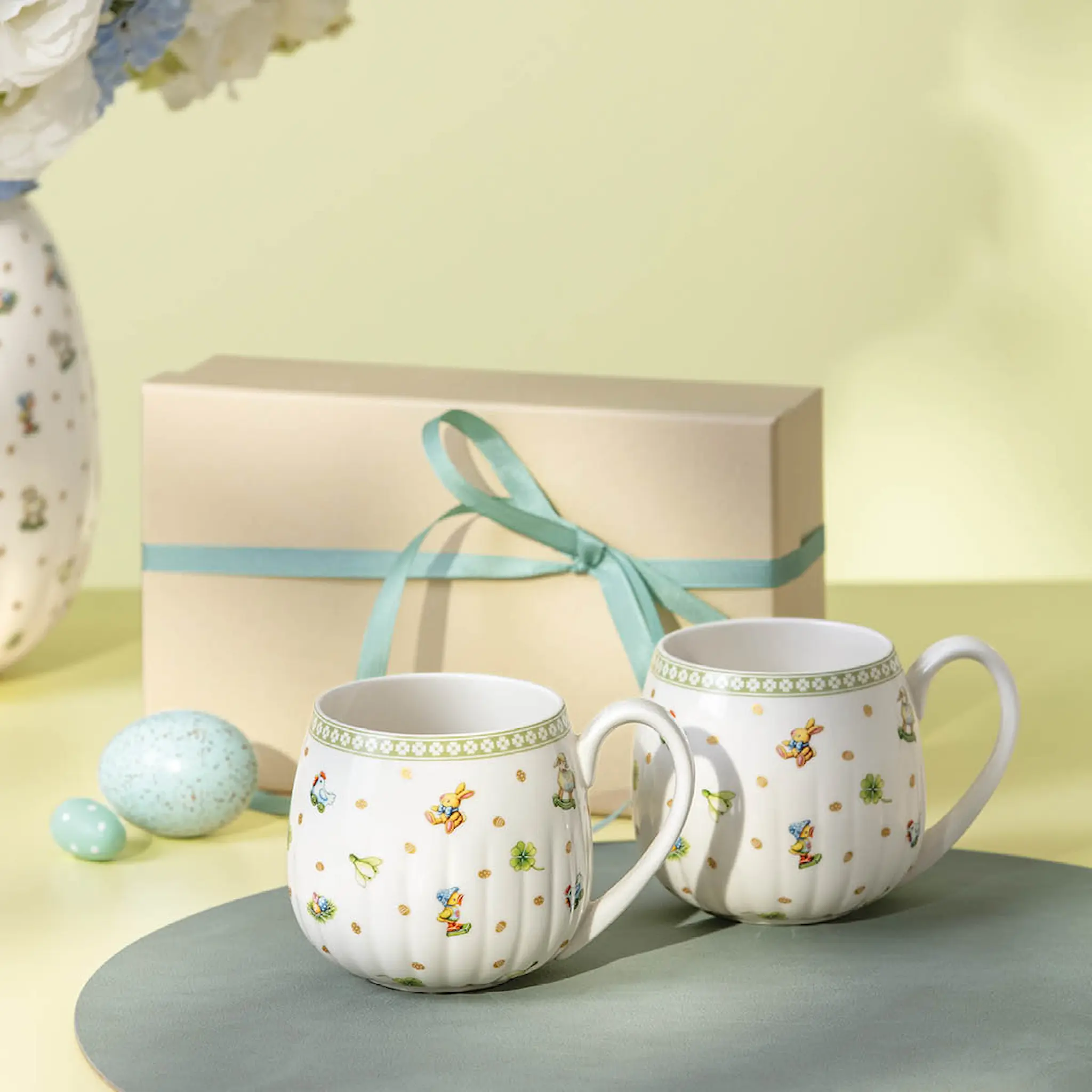 Villeroy & Boch Easter Delight mugg 36 cl 2-pack vit