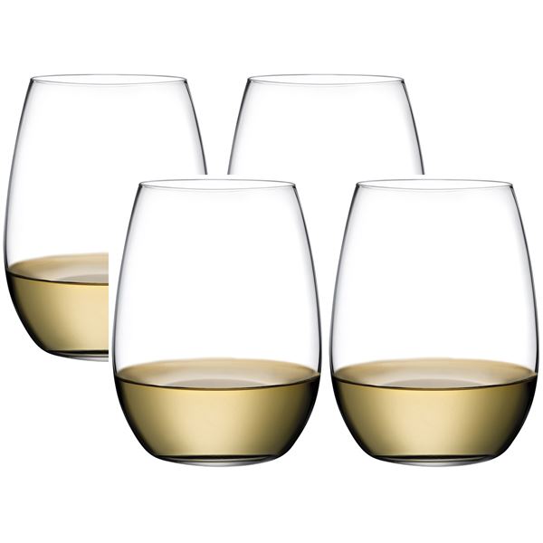 NUDE Pure hvitt vinglass 39 cl 4 stk