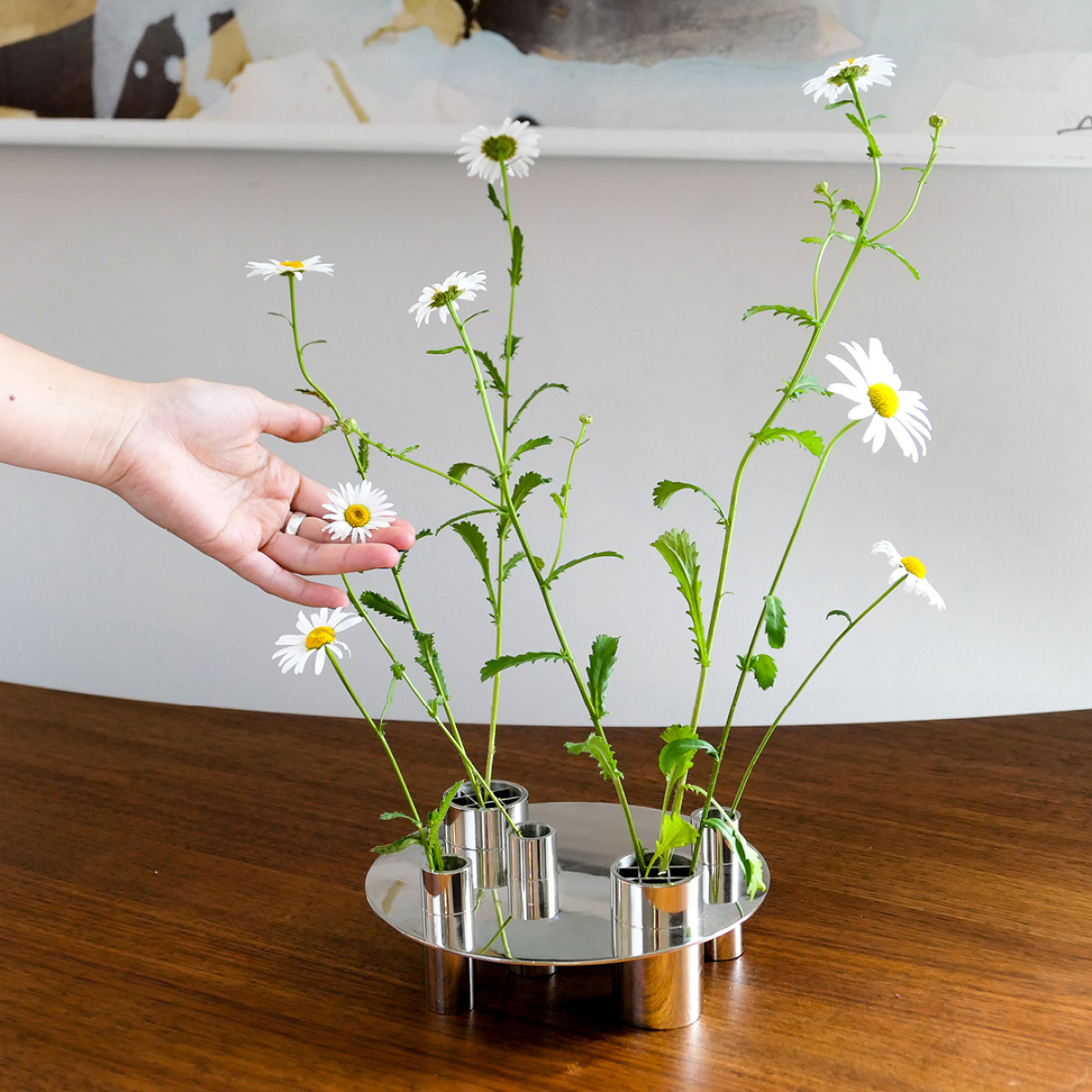 Klong Awa vase/lysestake 20x7,5 cm rustfri