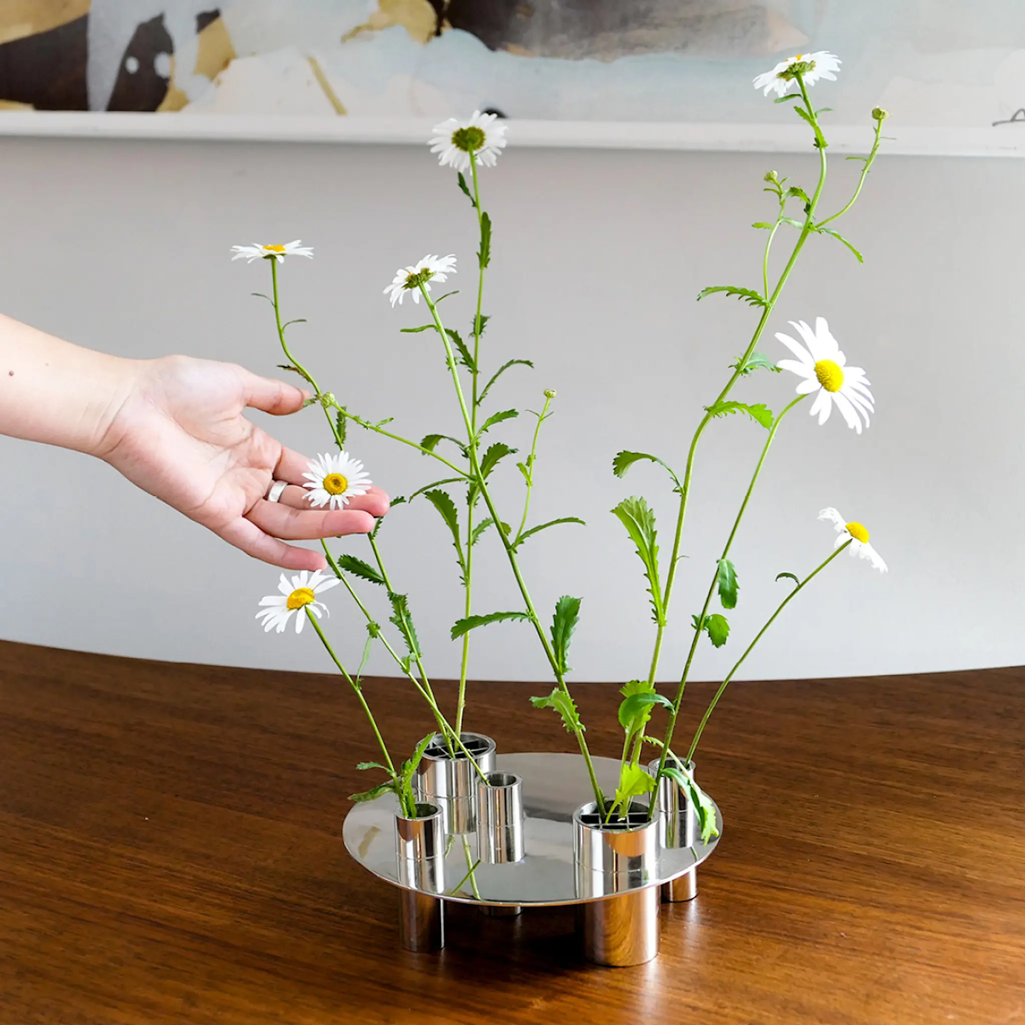 Klong Awa Vas/Ljusstake 20x7,5 cm Rostfrit stål