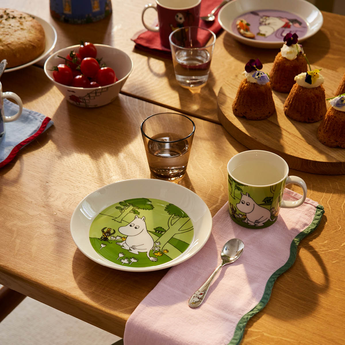 Moomin Arabia Asjett 19 cm Mummi grønn