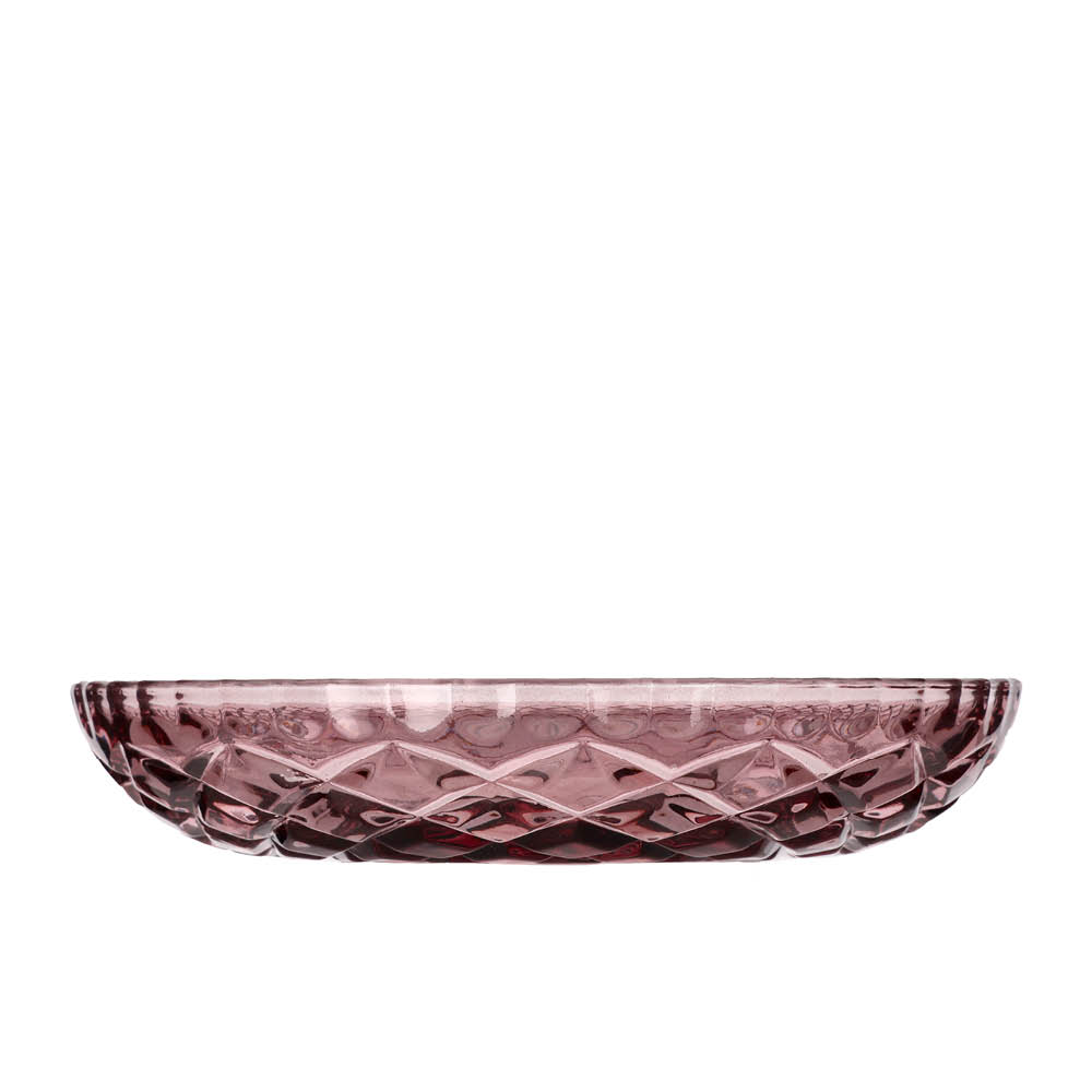 Lyngby Glas Sorrento asjett 16 cm 4 stk rosa