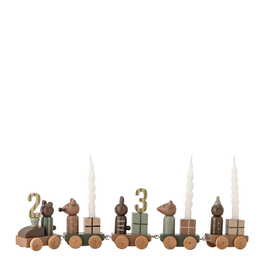 Bloomingville MINI Junaid födelsedagsdekoration 11 cm grön