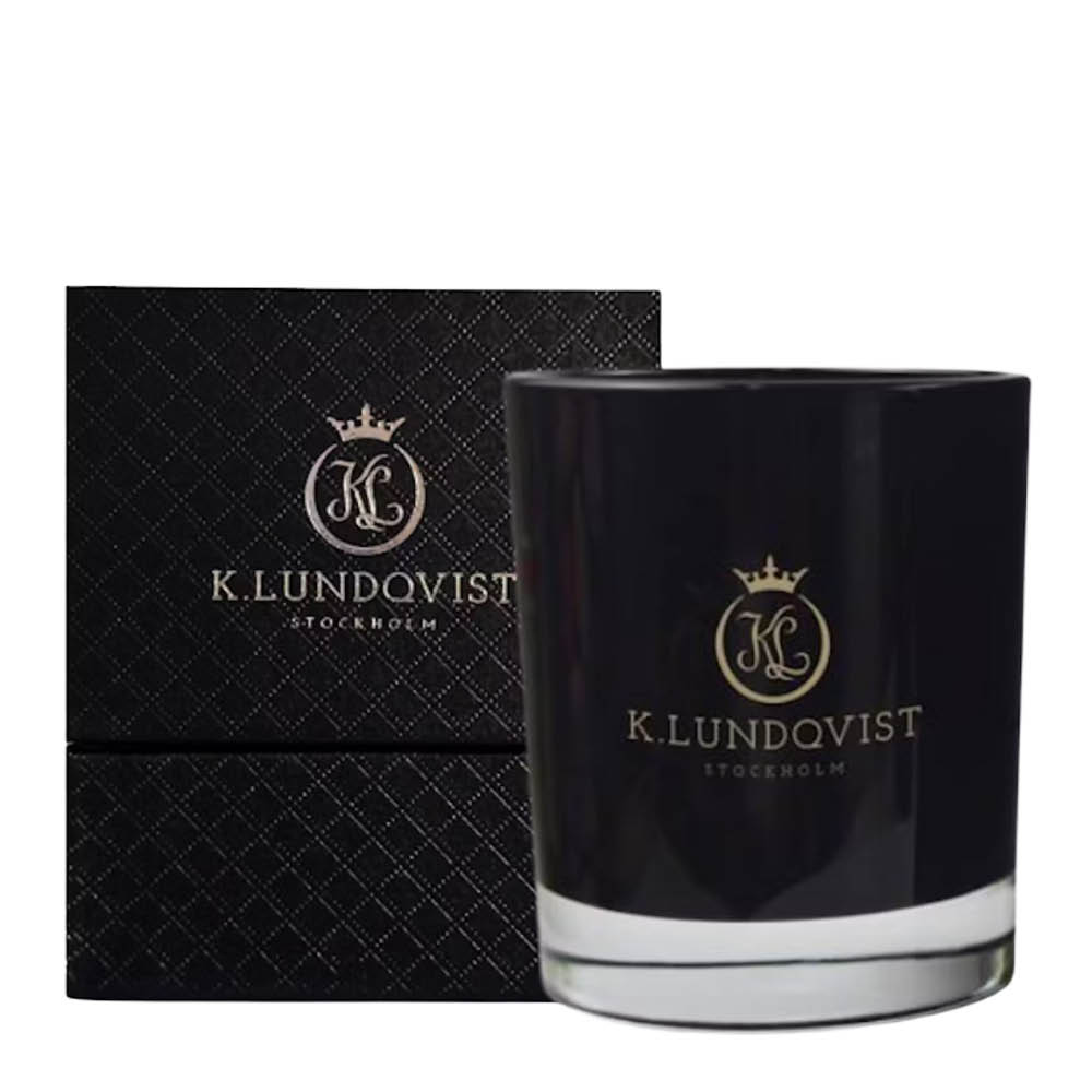K. Lundqvist Stockholm Doftljus 9,5x15 cm Black Cashmere