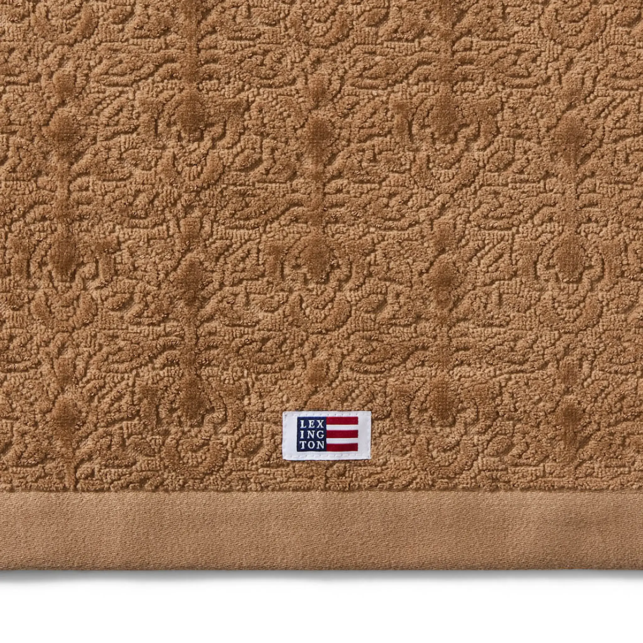 Lexington Velour jacquard ornament håndkle 70x130 cm fudge