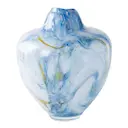 Unik Skulptur Konstglas 31 cm Blå