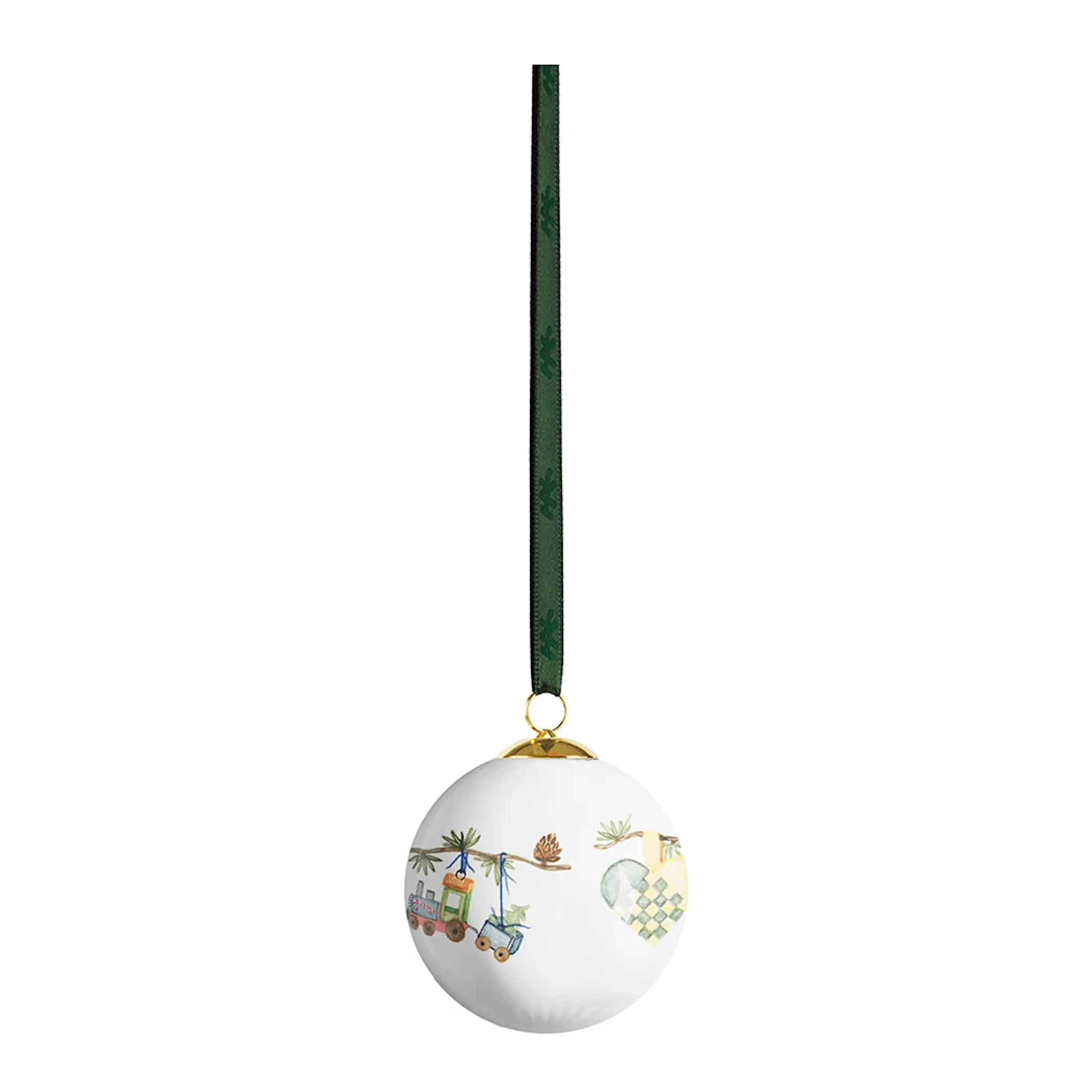 Kähler Hammershøi Christmas kula 2024 6 cm vit