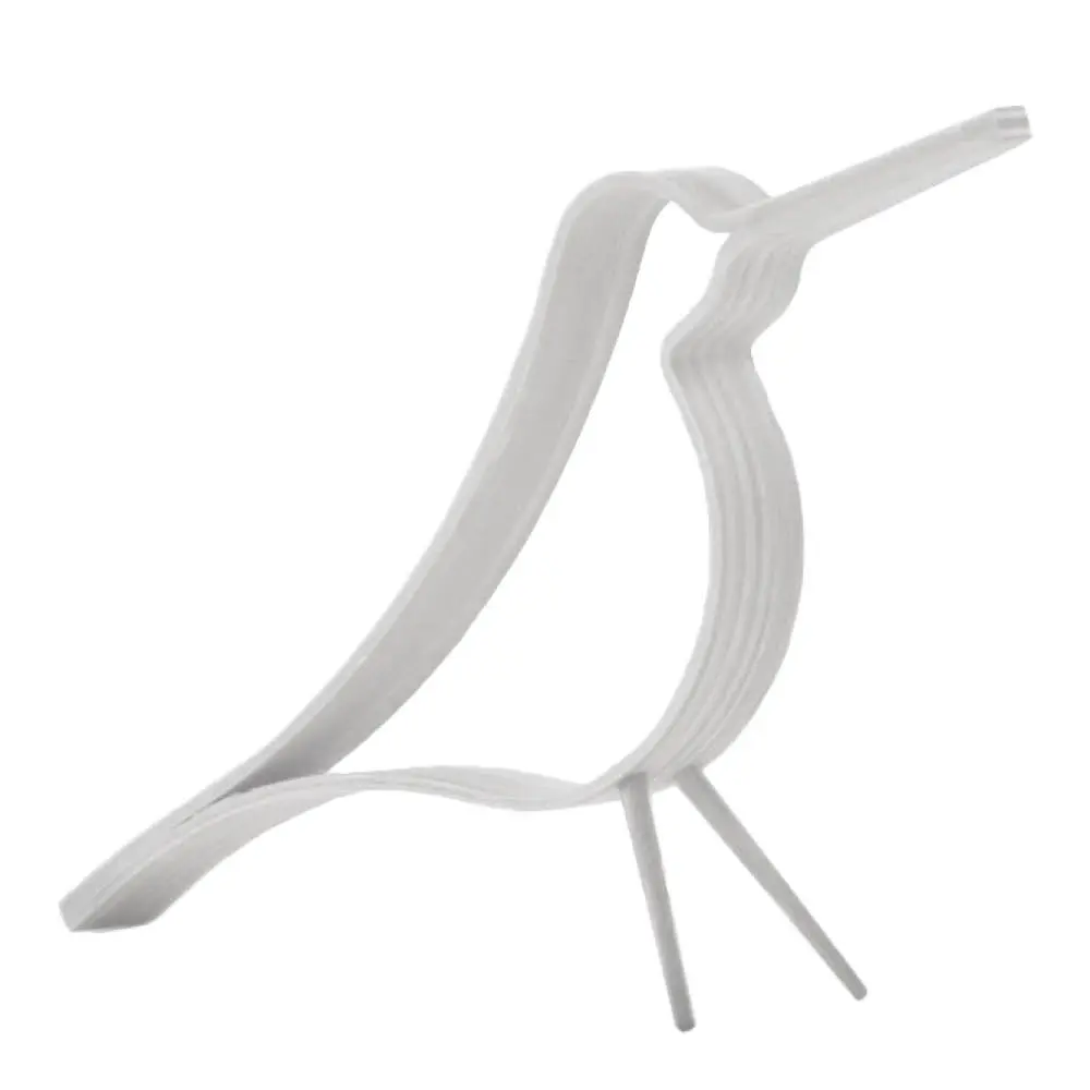 Woody Bird Koriste 14 cm Valkoinen